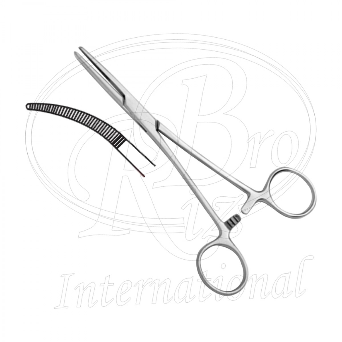 Curved Kelly Hemostatic Forceps Stainless Steel